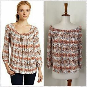 Joie Priscilla Wide Neck 3/4 Sleeve Top‎